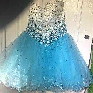Sky Blue Princess Prom Dress